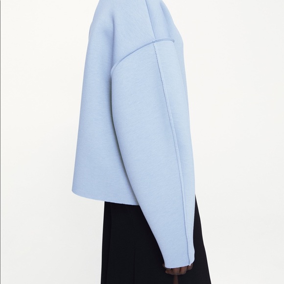 Zara Long Sleeve Blue Top - Picture 4 of 4